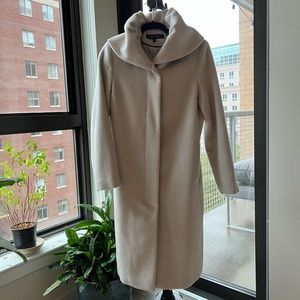 Cole Haan Light Grey Wool Coat